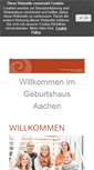 Mobile Screenshot of geburtshaus-aachen.de